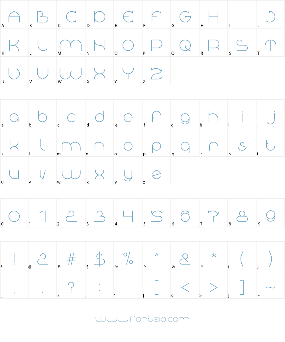 Great Britain Font Character